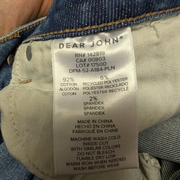 Dear John Jeans Flare Braided Waist Low Cut Western Rock Unique - Size 25 - Picture 7 of 8